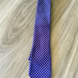 Michael Kors Purple and Blue Geometric Tie
